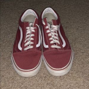 Men’s Van’s size 11 red/maroon🔴⚪️🔴⚪️🔴⚪️🔴⚪️